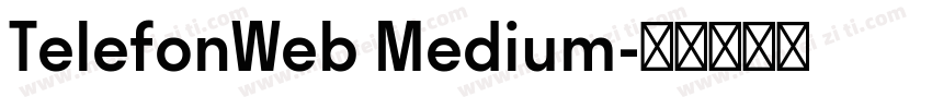 TelefonWeb Medium字体转换